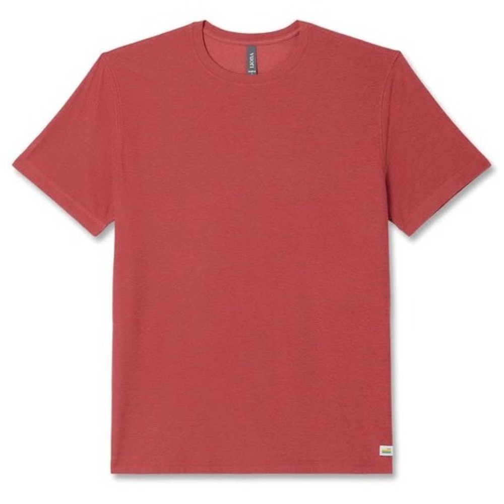 Vuori Strato Tech Tee Fire Heather Medium New With Tags